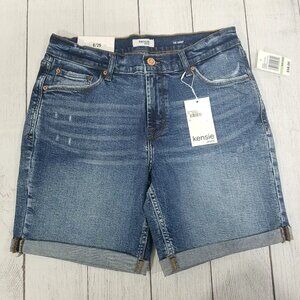 Kensie The Short Cuffed Denim Shorts Womens Size 8/29